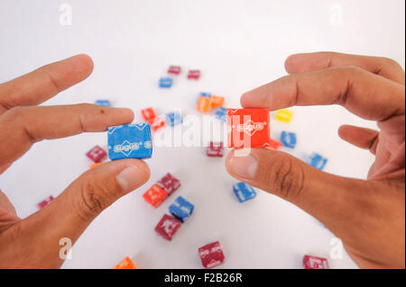 Chewable Candy Sugus- Calamero Masticable Sugus Stock Photo