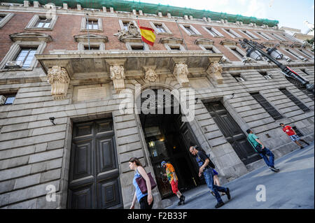 a building in Madrid- un edificio en Madrid Stock Photo
