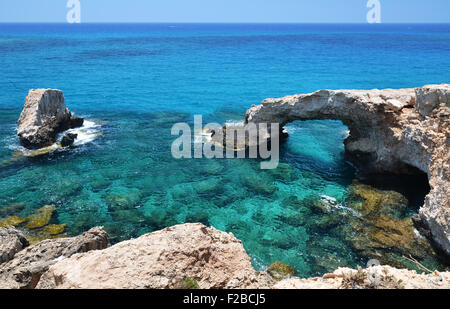 Rock arch. Ayia Napa, Cyprus Stock Photo