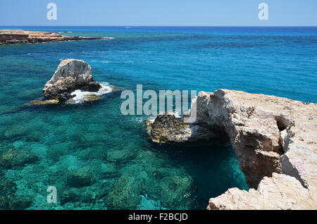 Rock arch. Ayia Napa, Cyprus Stock Photo