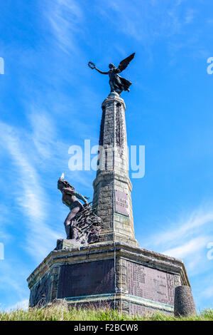 War memorial at Aberystwyth Ceredigion Wales UK on a bright clear day Stock Photo