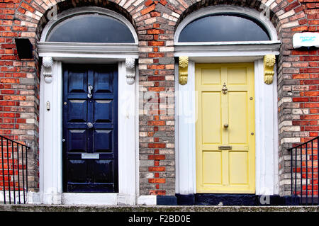Dublin colorful doors Stock Photo