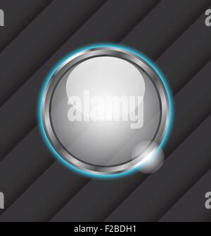 Glass ball as vector speech bubble Stock Vector