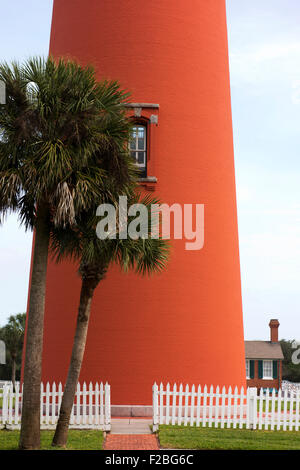 The Ponce de Leon Inlet Light, in Florida, was completed in 1887. Stock Photo