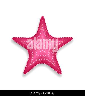 Starfish isolated on white background. Vector illustration in doodle ...