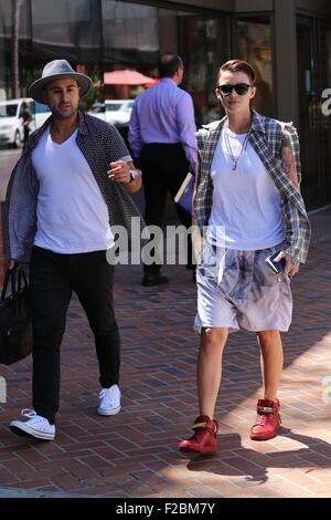 Ruby Rose Langenheim visits a medical center in Beverly Hills  Featuring: Ruby Rose Langenheim, Ruby Rose Where: Los Angeles, California, United States When: 15 Jul 2015 Stock Photo