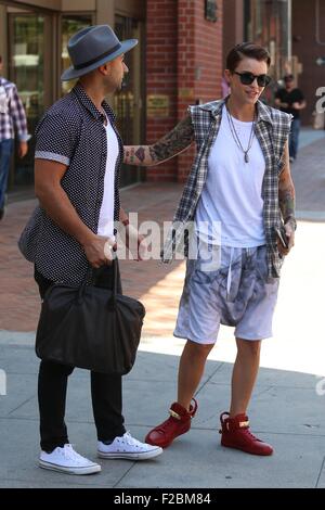 Ruby Rose Langenheim visits a medical center in Beverly Hills  Featuring: Ruby Rose Langenheim, Ruby Rose Where: Los Angeles, California, United States When: 15 Jul 2015 Stock Photo