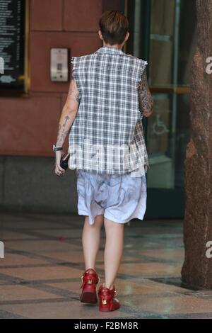 Ruby Rose Langenheim visits a medical center in Beverly Hills  Featuring: Ruby Rose Langenheim, Ruby Rose Where: Los Angeles, California, United States When: 15 Jul 2015 Stock Photo