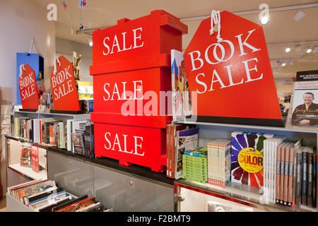 Sale shelf at bookstore - USA Stock Photo