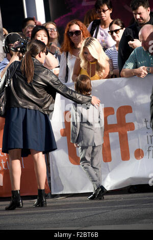 Toronto, Ontario, Canada. 15th Sep, 2015. Actor JACOB TREMBLAY attends the 'Room' premiere during the 2015 Toronto International Film Festival at the Princess of Wales Theatre on September 15, 2015 in Toronto, Canada Credit:  Igor Vidyashev/ZUMA Wire/Alamy Live News Stock Photo