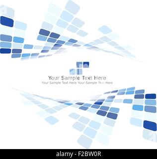 Checkered Background With Text Space. Ideal Balanced Colors in Blue Tone. Suitable For Creating Business, Technological and Other Designs. Vector Illustration. Stock Vector