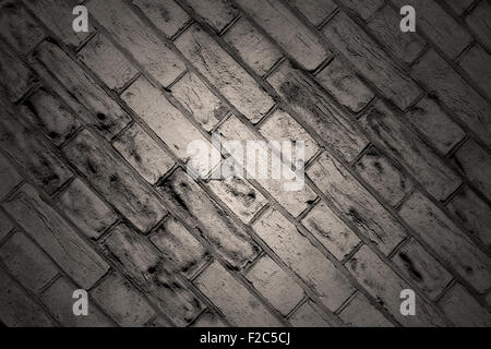 in london   abstract texture of a ancien wall and ruined brick Stock Photo