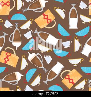 Coffe cups background Stock Vector