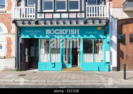 Rockfish seafood restaurant in the Devon town of Dartmouth Stock Photo