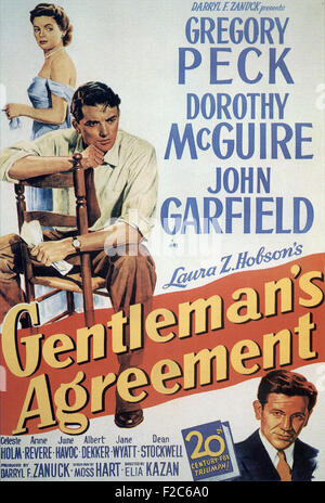 Gentleman's Agreement  01066  - Movie Poster Stock Photo