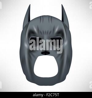 Superhero Grey Mask Stock Vector