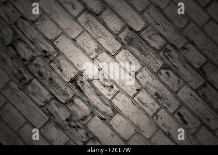 in london   abstract texture of a ancien wall and ruined brick Stock Photo