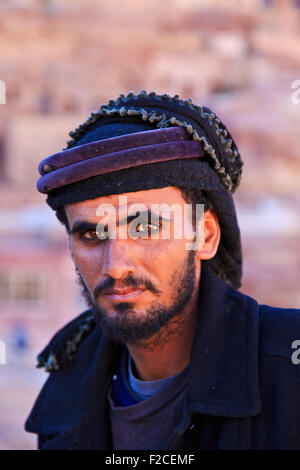 A Bedouin man in Petra, Jordan Stock Photo