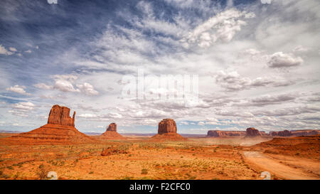 Monument Valley Navajo Tribal Park, Utah, USA. Stock Photo