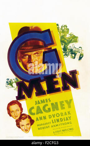 G Men   - Movie Poster Stock Photo