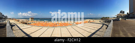 Summer day in Tel Aviv, Yafo, Jaffa, Israel, Mediterranean Sea Stock Photo