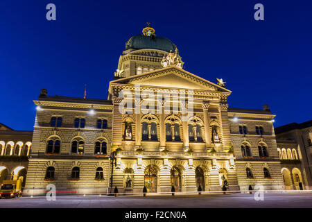 Swiss Parliament building in Bern Stock Photo