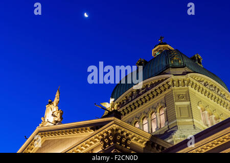 Swiss Parliament building in Bern Stock Photo