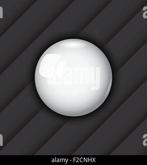 Glossy ball as vector speech bubble Stock Vector