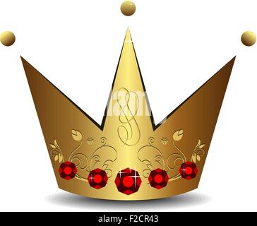 Realistic illustration of royal gold crown Stock Vector Image & Art - Alamy