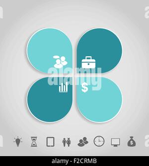 Infographic design template paper tags Stock Vector