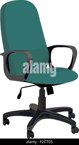 Realistic illustration office armchair Stock Vector