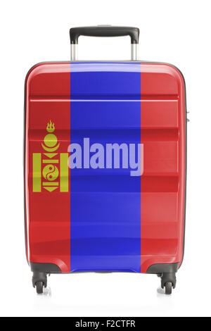 Suitcase painted into national flag series - Mongolia Stock Photo