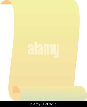Realistic illustration roll for manuscript Stock Vector