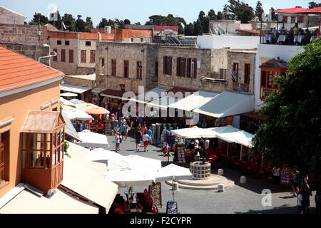 Old Jewish Quarter Rhodes Old Town, Greece Stock Photo