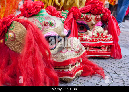 Milan, ITALY - FEBRUARY 10: Chinese New Year parade in Milan on February 10, 2013 Stock Photo