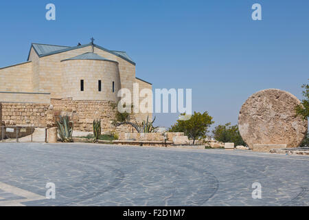 Ancient church in Mount Nebo, Jordan Stock Photo