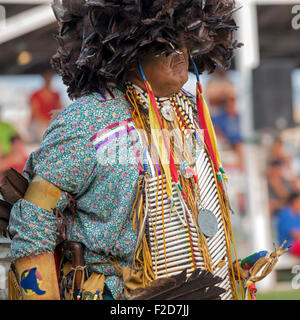 Rosebud Indian Reservation, South Dakota - The Rosebud Sioux Tribe's annual wacipi (powwow). Stock Photo