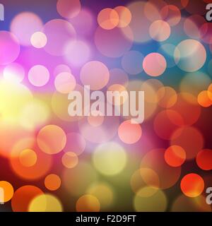 Abstract Golden Holiday Background bokeh effect Stock Vector