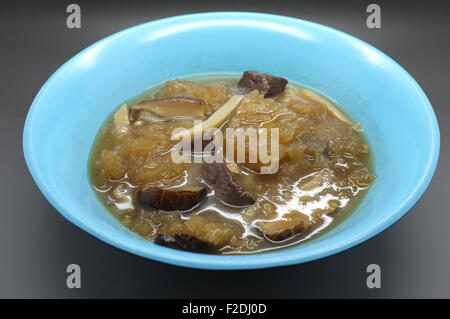 Braised Fish Maw in Red Gravy Stock Photo