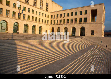 View of the Trieste university at sunset Stock Photo