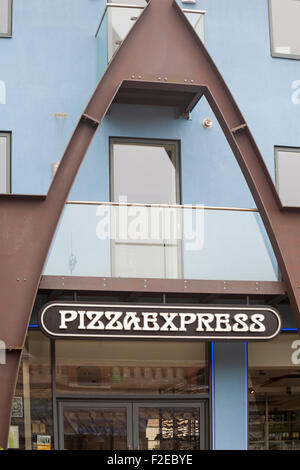 Pizza Express at Dorchester, Dorset UK in June Stock Photo