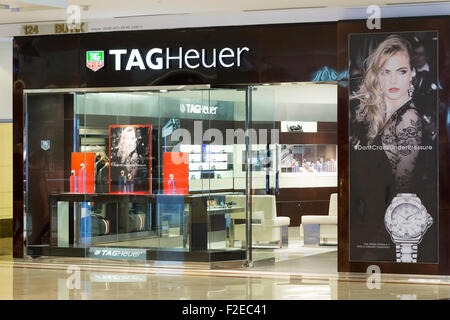 Tag Heuer store front and sign Rushden Lakes Shopping Centre