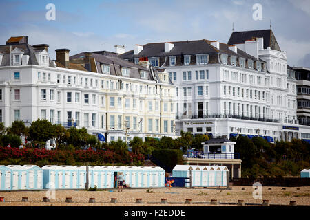 Seafront hotels at  in Eastbourne, East Sussex, on the south coast of England  UK Great Britain British United Kingdom Europe Eu