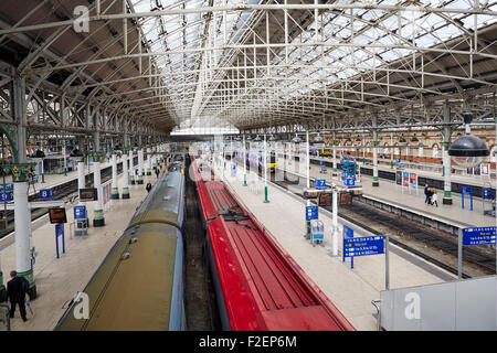 Manchester Piccadilly railway station   Manchester Piccadilly is the principal railway station in Manchester, England. Opened as Stock Photo