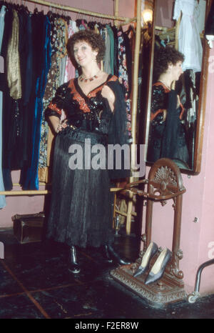 Bayerische Schauspielerin Margot Mahler, Deutschland 1980er Jahre. Bavarian actress Margot Mahler, Germany 1980s. 24x36Dia169 Stock Photo