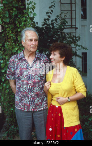 Bayerische Schauspielerin Margot Mahler, Deutschland 1980er Jahre. Bavarian actress Margot Mahler, Germany 1980s. 24x36Dia169 Stock Photo