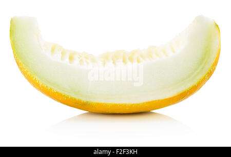 melon slice isolated on the white background. Stock Photo