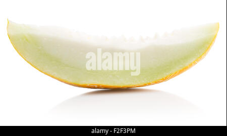 melon slice isolated on the white background. Stock Photo