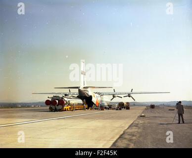 Atlas 100D  Details Loading onto C-133 at Miramar Stock Photo