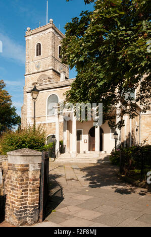 St Mary's parish church in Lewisham, South London. Stock Photo